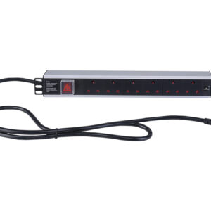 Linkbasic 6 Way Aluminium Moulded Rack Mount PDU