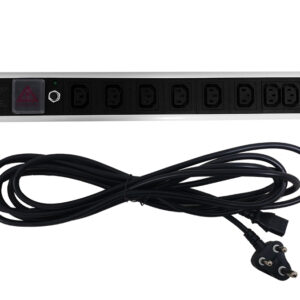 8 Way C13 IEC Aluminium Rack Mount PDU