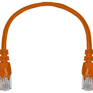 Linkbasic 22cm UTP Cat5e Flylead Orange