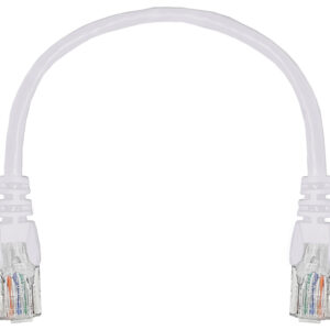 Linkbasic 22cm UTP Cat5e Flylead White