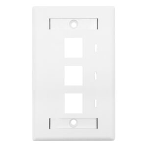 Linkbasic Three Port Faceplate 115 x 70mm