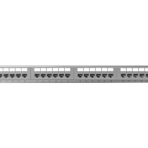 Linkbasic 24 Port Cat6 Silver Rack Mount Patch Panel