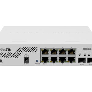 MikroTik SwOS Cloud Switch 8 Port Gigabit 2SFP+ PoE Input | CSS610-8G-2S+IN