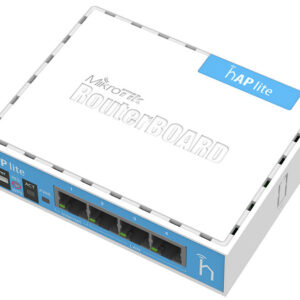 MikroTik hAP Lite 2.4GHz 1.5dBi 4 Port Ethernet WiFi Router | RB941-2nD