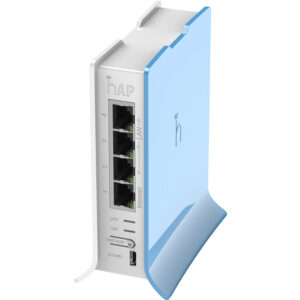 MikroTik hAP Lite Tower 2.4GHz 1.5dBi 4 Port Ethernet WiFi Router | RB941-2nD-TC