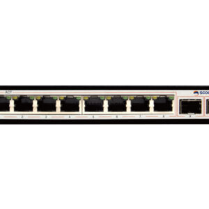 Scoop 8 Port Gigabit Ethernet AI PoE Switch with 2 SFP Uplink