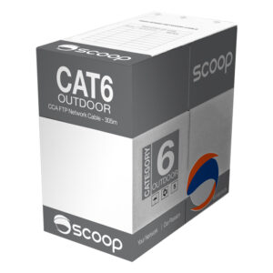 Scoop 305m Box CAT6 Outdoor FTP CCA Cable